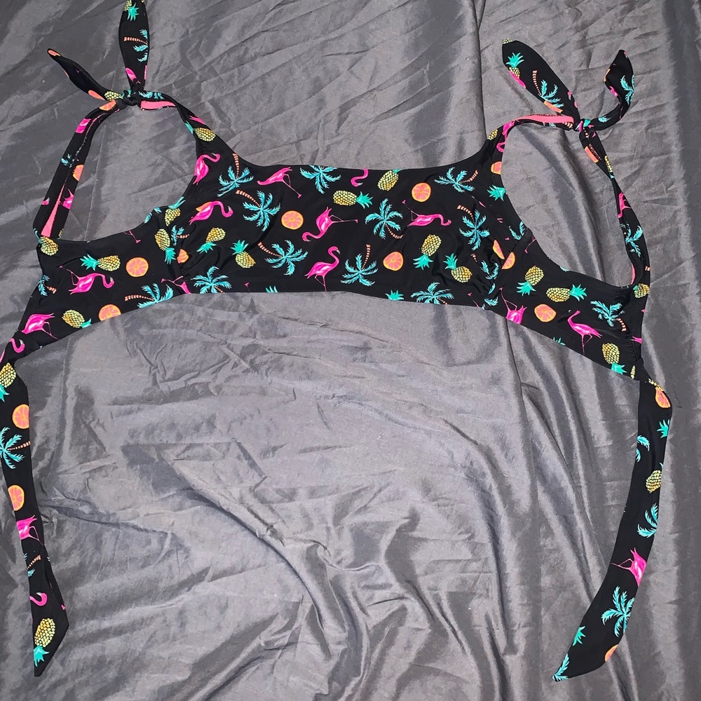 summer printed bikini top